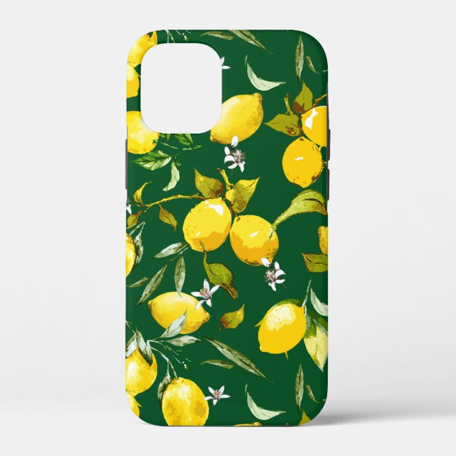 Watercolor lemons 9 Case-Mate iPhone case (Back)