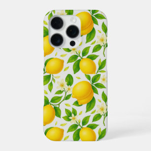 Watercolor Lemons and Blossoms - Fresh Citrus  iPhone 16 Pro Case