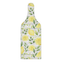 Watercolor Lemons & Barnwood