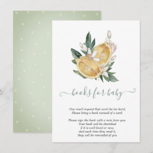 Watercolor Lemons Botanical Enclosure Card
