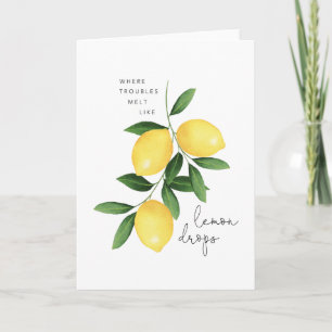 WATERCOLOR LEMONS CARD