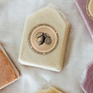 Watercolor lemons Craft Paper product label