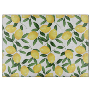 WATERCOLOR LEMONS CUTTING BOARD