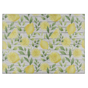 Watercolor Lemons Cutting Board