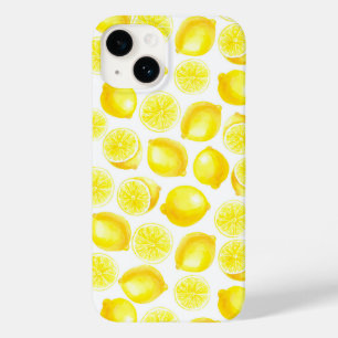 Watercolor lemons design Case-Mate iPhone 14 case
