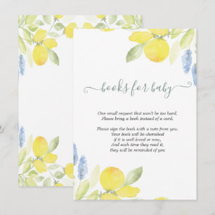 Watercolor Lemons Enclosure Card