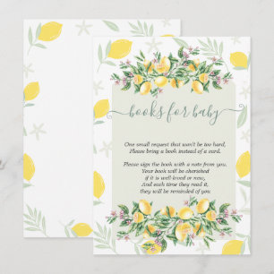 Watercolor Lemons Frame Enclosure Card