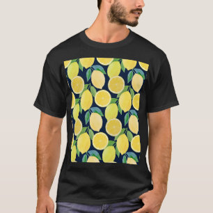Watercolor Lemons: Fresh Pattern Illustration T-Shirt