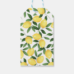 WATERCOLOR LEMONS GIFT TAGS