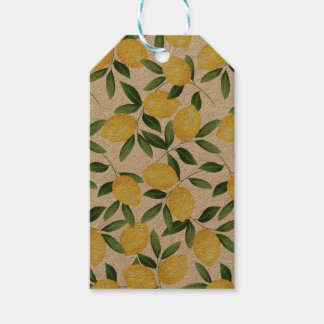 WATERCOLOR LEMONS GIFT TAGS