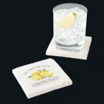 Watercolor Lemons Homemade Limoncello Stone Coaster<br><div class="desc">Watercolor Lemons Homemade Limoncello Stone Coaster</div>