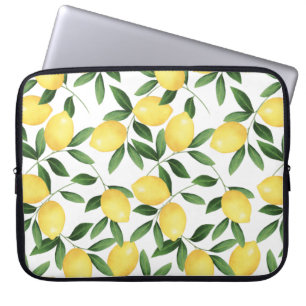 WATERCOLOR LEMONS LAPTOP SLEEVE
