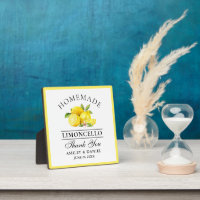 Watercolor Lemons Limoncello Wedding