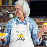 Watercolor Lemons Modern Brush Script Limoncello<br><div class="desc">Modern Brush Script Watercolor Lemons When Life Gives You Lemons Make Limoncello Apron</div>