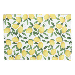 WATERCOLOR LEMONS PILLOWCASE