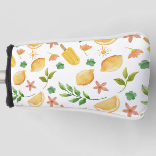 Watercolor Lemons & Popsicles  Golf Head Cover