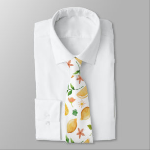 Watercolor Lemons & Popsicles Neck Tie – Fresh