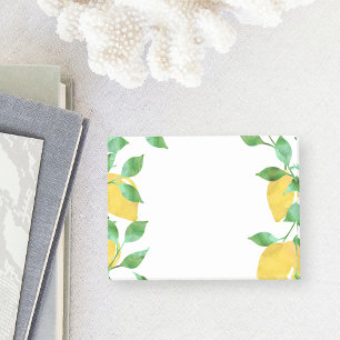 Watercolor Lemons Sticky Notes