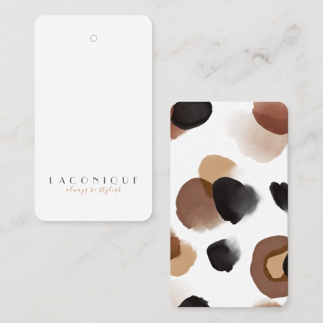 Watercolor | Leopard print  | Abstract  Business Card (Front/Back)