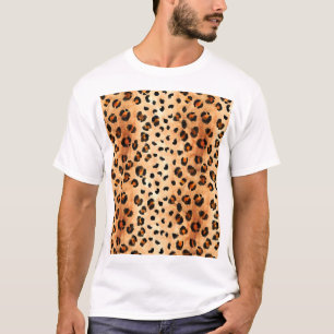 Watercolor Leopard Print: Exotic Fur Texture T-Shirt