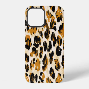 Watercolor leopard skin, tie-dye gradient. iPhone 12 case