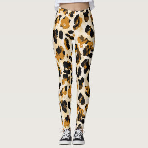 Watercolor leopard skin, tie-dye gradient. leggings
