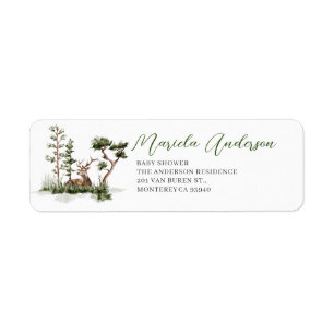 Watercolor Let The Adventure BReturn Address Label