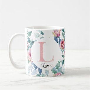 Watercolor letter L Coffee Mug