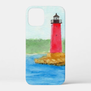 Watercolor Lighthouse iPhone 12 Mini Case