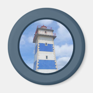 Watercolor lighthouse magnet
