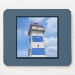 Watercolor lighthouse mouse mat