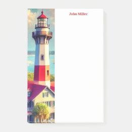 Watercolor Lighthouse Post-It Notes