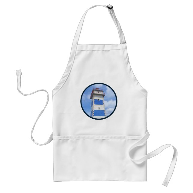 Watercolor lighthouse standard apron (Front)