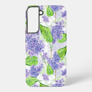 Watercolor lilac flowers samsung galaxy case