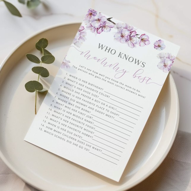 Watercolor lilac Who knows mummy best game (Creator Uploaded)