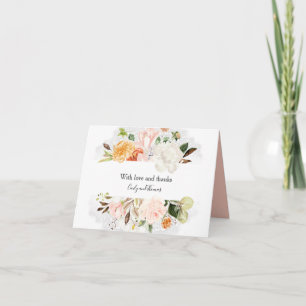 Watercolor Lilies Magnolias Peonies Roses Holiday Card