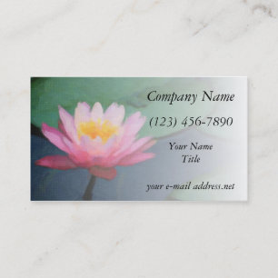 Watercolor Lilly Pond Business Card