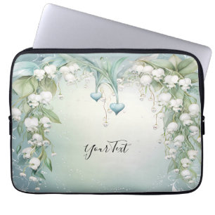 Watercolor Lily of the Valley Laptop Sleeve