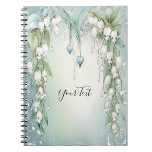 Watercolor Lily of the Valley Notebook