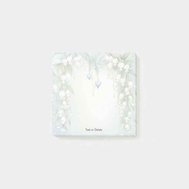 Watercolor Lily of the Valley Post it Notes (Front)
