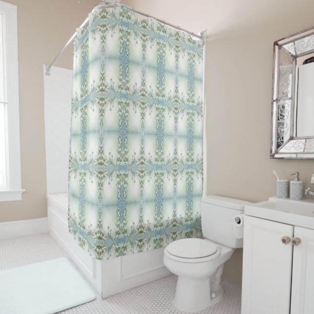 Watercolor Lily of the Valley Shower Curtain (In Situ)