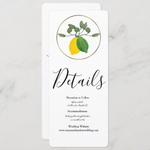 Watercolor Limoncillo Lime Lemon Invitation