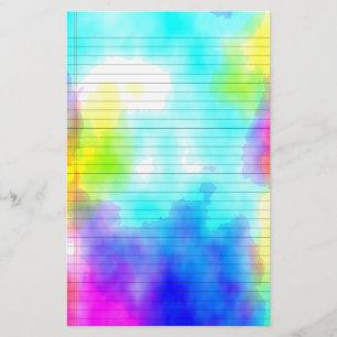 Watercolor Lined Stationery