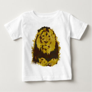 Watercolor Lion Baby T-Shirt