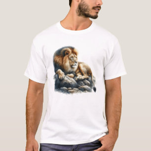 Watercolor Lion   T-Shirt