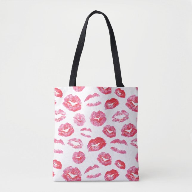 Watercolor Lipstick Lipsense Tote Bag (Front)