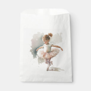 Watercolor Little Ballerina Favour Bags