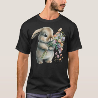Watercolor Little Bunny Rabbit T-Shirt