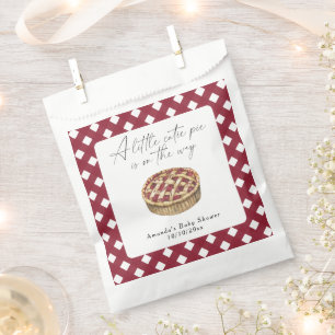 Watercolor little cutie pie baby shower favour bags