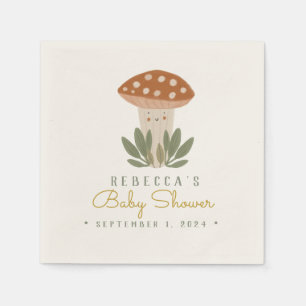 Watercolor Little  Mushroom  Napkins